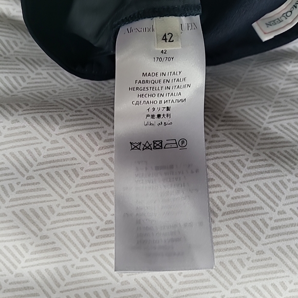 NWT Alexander McQueen Midnight Blue Dress Bootcut Pants EU Size 42/US6 - Picture 7 of 8